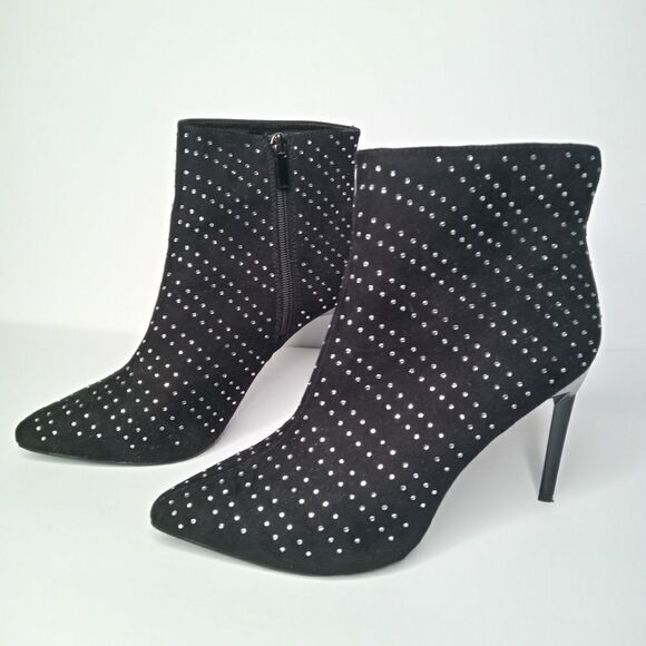 BCBGeneration Black Helen Embellished Ankle Booties - Picture 4 of 7
